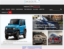 Tablet Screenshot of indiacarnews.com